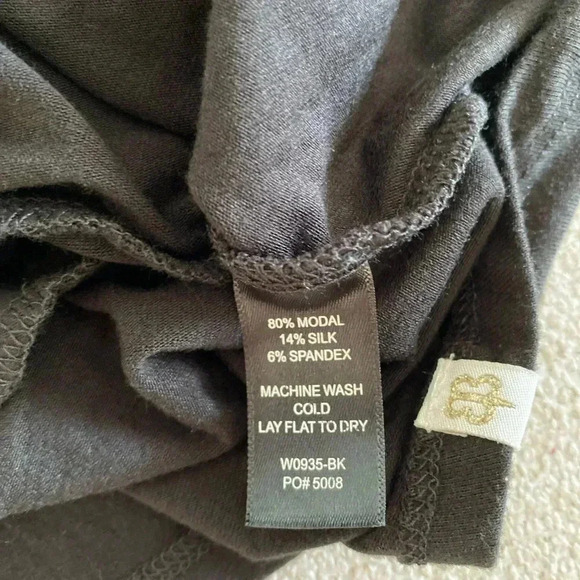 Betabrand Lagenlook Dress Black Travel Jersey Long
Sleeves Dress Large L Slouchy - Picture 9 of 10